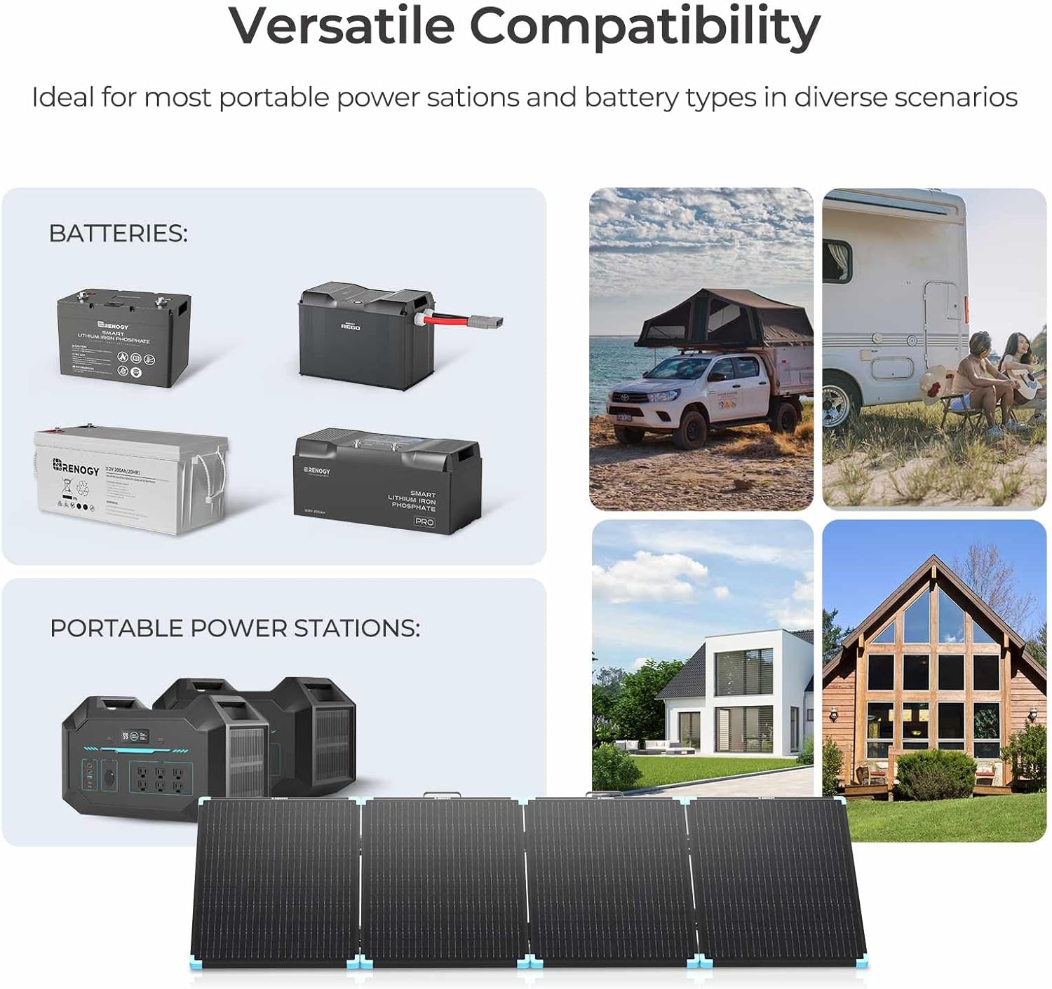 Renogy 220W Portable Solar Panel Suitcase, 23% High Efficiency Foldable Solar Charger for Power Station, Durable for Decades, with Sturdy Kickstands, IP67 Waterproof for RV Camping Off-Grid Blackouts Renogy 220W Portable Solar Panel Suitcase, 23% High Efficiency Foldable Solar Charger for Power Station, Durable for Decades, with Sturdy Kickstands, IP67 Waterproof for RV Camping Off-Grid Blackouts - Image 6