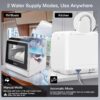BLITZHOME Portable Dishwasher Countertop, WIFI Smart Dishwasher, Compact Dishwashers with 5L Built-in Water Tank, 6 Programs, 360° Dual Spray, High-Temp& Air-Dry Function, Fruit Cleaning