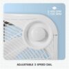 Hurricane 5 Pack Floor Box Fan, 3 Speed Powerful & Quiet Cooling, Classic, 20"