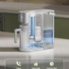 DREO Reverse Osmosis Water Filter Countertop, RO Filtration System, 3:1 Pure to Drain, TDS & Filter Life & 2 Autofill Pitchers, Install-Free, Self-Cleaning Water Purifier, RO Water Filter