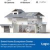 Tapo CentralHub for Smart Home Devices – Connect up to 16 Tapo Cameras & 64 Sub-G Sensors, 16GB Built-in Storage + 2.5'' SATA Expandable Storage Option, Improves Camera AI Accuracy - H500 Tapo CentralHub for Smart Home Devices – Connect up to 16 Tapo Cameras & 64 Sub-G Sensors, 16GB Built-in Storage + 2.5'' SATA Expandable Storage Option, Improves Camera AI Accuracy - H500