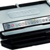 T-Fal OptiGrill Stainless Steel XL Electric Grill, 6 Servings, 9 Intelligent Automatic Cooking Modes, Panini Press, 1800 Watts, Nonstick Removable Plates, Indoor, Frozen Food, Kitchen Appliances