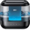 Dreo Humidifiers for Bedroom, 4L Top Fill for Large Room, 36H Runtime, 28 dB Quiet Supersized Cool Mist Air Humidifier for Baby Nursery, Plants, Indoor, Night Light, Easy to Clean & Fill, Black