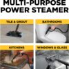 Wagner Spraytech 2494184 915e On-Demand Steam Cleaner & Wallpaper Removal, Multipurpose Power Steamer, 18 Attachments Included (Some Pieces Included in Storage Compartment) For Floor
