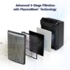 Winix 9800 4-Stage True Hepa Air Purifier with WiFi and PlasmaWave, 500 Sq Ft,Black,Large