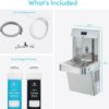 Avalon Wall Mounted Water Fountain with Bottle Filling Station, High Capacity Cooling, Sensor Dispensing, Self Cleaning, Digital Bottle Counter Display, Dual Filtration, ADA Compliant Avalon Wall Mounted Water Fountain with Bottle Filling Station, High Capacity Cooling, Sensor Dispensing, Self Cleaning, Digital Bottle Counter Display, Dual Filtration, ADA Compliant