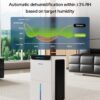 1600 Sq.ft Dehumidifier for Basement - 21 Pints, Drain Hose & Humidity Control Large Room Dehumidifiers for Home, RV, Bathroom, Bedroom - 3 Modes & 24H Timer White
