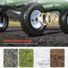VEVOR Steel Garden Cart, 1200 lbs Heavy Duty Pullable Garden Wagon Yard Cart, 2 in 1 Outdoor Metal Utility Wagon Yard Trailer with 13" All Terrain Tires, Mesh Detachable Sides and 180° Rotating Handle