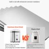 VEVOR Ice Cream Maker, 2.11 Qt. Large Capacity, Electric Automatic Ice-Cream Machine, with Easy Operation & Cleaning, Stainless Steel Shell, for Homemade Frozen Yogurt, Fruit Sorbet, Gelato, Silver