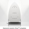 oliso M3Pro Project Steam Iron with Solemate – 1000W Ceramic Soleplate Iron and LED Light for Sewing, Quilting, Crafting, and Travel – Raspberry
