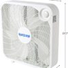 Hurricane 5 Pack Floor Box Fan, 3 Speed Powerful & Quiet Cooling, Classic, 20"