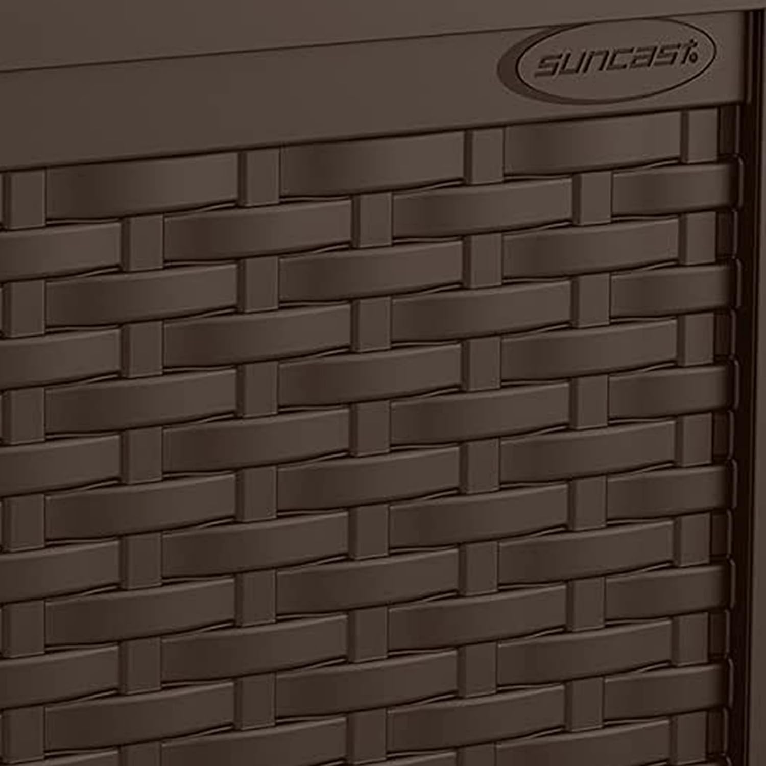Suncast Small Outdoor Storage Box - 22 Gallon Java Resin Outdoor Deck Box, Flat-Lid Bench Seating, Patio Storage Bin Container for Organizing Tools, Cushions for Porch, Deck, Pool, & Garden Suncast Small Outdoor Storage Box - 22 Gallon Java Resin Outdoor Deck Box, Flat-Lid Bench Seating, Patio Storage Bin Container for Organizing Tools, Cushions for Porch, Deck, Pool, & Garden - Image 3