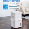 Midea Cube 20 Pint Dehumidifier for Basement, Up to 1,500 Sq. Ft. dehumidifier with drain hose, ENERGY STAR Certificated, Smart Control, Compatible with Alexa, White