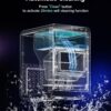 EUHOMY Nugget Ice Maker Countertop, 40Lbs/24H Pebble Ice Maker Machine, Self-Cleaning Countertop Sonic Ice Makers with Ice Scoop&Basket, Pellet Ice Maker Machine for Home/Kitchen/Office