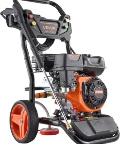 VEVOR Gas Pressure Washer, 3600 PSI 2.6 GPM, Gas Powered Pressure Washer with Copper Pump, Spray Gun and Extension Wand, 5 Quick Connect Nozzles, for Cleaning Cars, Homes, Driveways, Patios