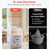 VEVOR Upright Automatic Ice Cream Maker with Built-in Compressor, 1 Quart No Pre-freezing Gelato Maker & Frozen Yogurt Machine, 4 Modes Electric Sorbet-Maker, Compressor Ice Cream Machine for Home