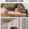 Fanttik A10 Pro 2-in-1 Digital Laser Tape Measure with HD IPS Color Display, 165Ft Rechargeable Laser Measurement Tool & 9.8Ft Measuring Tape, 6 Units Selectable, for Distance/Area/Volume