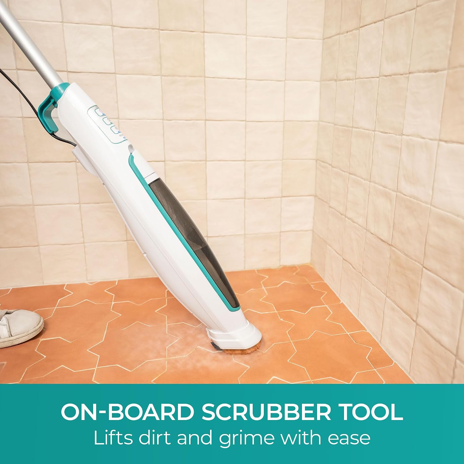 Kenmore SM2060 S200 Series Steam Mop for Floor Cleaning with Easy Scrubber & 2pcs Washable Pads, 2 Modes, Quick-Heating, Lightweight for Hardwood and Tile Kenmore SM2060 S200 Series Steam Mop for Floor Cleaning with Easy Scrubber & 2pcs Washable Pads, 2 Modes, Quick-Heating, Lightweight for Hardwood and Tile - Image 5