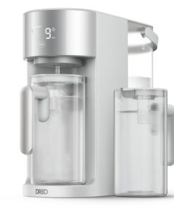 DREO Reverse Osmosis Water Filter Countertop, RO Filtration System, 3:1 Pure to Drain, TDS & Filter Life & 2 Autofill Pitchers, Install-Free, Self-Cleaning Water Purifier, RO Water Filter