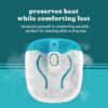 Homedics Bubble Mate Foot Spa, Toe Touch Controlled Foot Bath with Invigorating Bubbles and Splash Proof, Raised Massage Nodes and Removable Pumice Stone