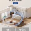 DREO Fan for Bedroom, Desk Air Circulator Fans with Remote, 11 Inch Table Fan for Whole Room, 65ft Powerful Airflow, 120° Vertical Manual and 90° Oscillating, 4 Speeds, 8H Timer, 25dB Quiet, Home