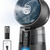 DREO TurboCool Misting Fan 516S, 150°+30° Omni-directional Oscillating Smart Desk Cooling Fan，Evaporative Air Cooler, 26 ft/s, Ultrafine Mist, 20dB, 6 Speeds 2 Modes, Remote & APP Control, RGB, Grey