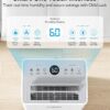PLUSCENT 21 Pint Dehumidifier for Basement with Drain Hose up to 1500 Sq Ft | 3 Modes, Smart Humidity Control, Quiet & Portable, 24H Timer & Auto Defrost, Ideal for Home, RV & Bathrooms