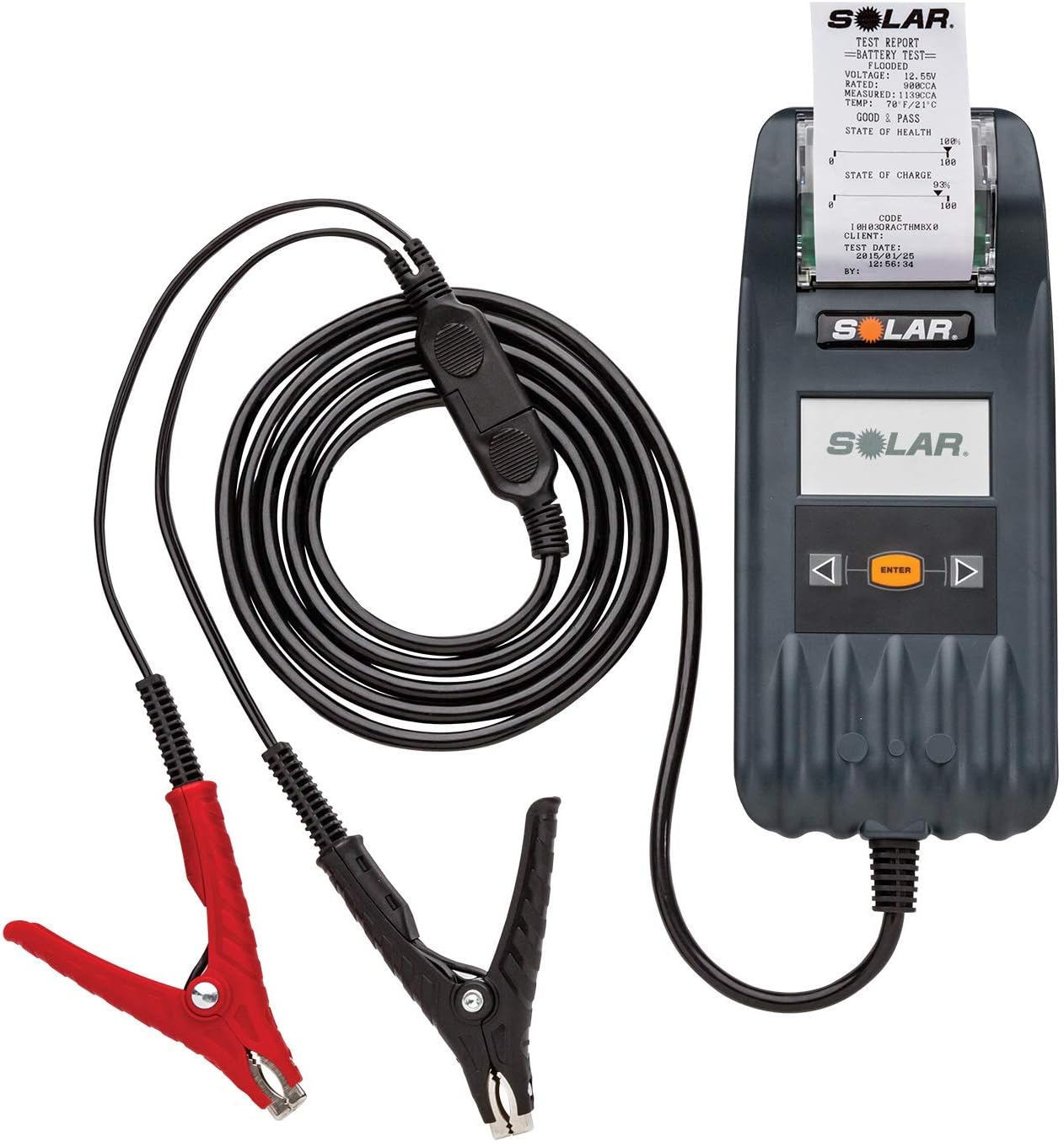 Clore Automotive SOLAR BA327 20-2000 CCA Electronic Battery and System Tester with Printer, One Size, Factory Clore Automotive SOLAR BA327 20-2000 CCA Electronic Battery and System Tester with Printer, One Size, Factory