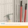 Suncast Vertical Outdoor Storage Shed with All-Weather Construction, Vanilla