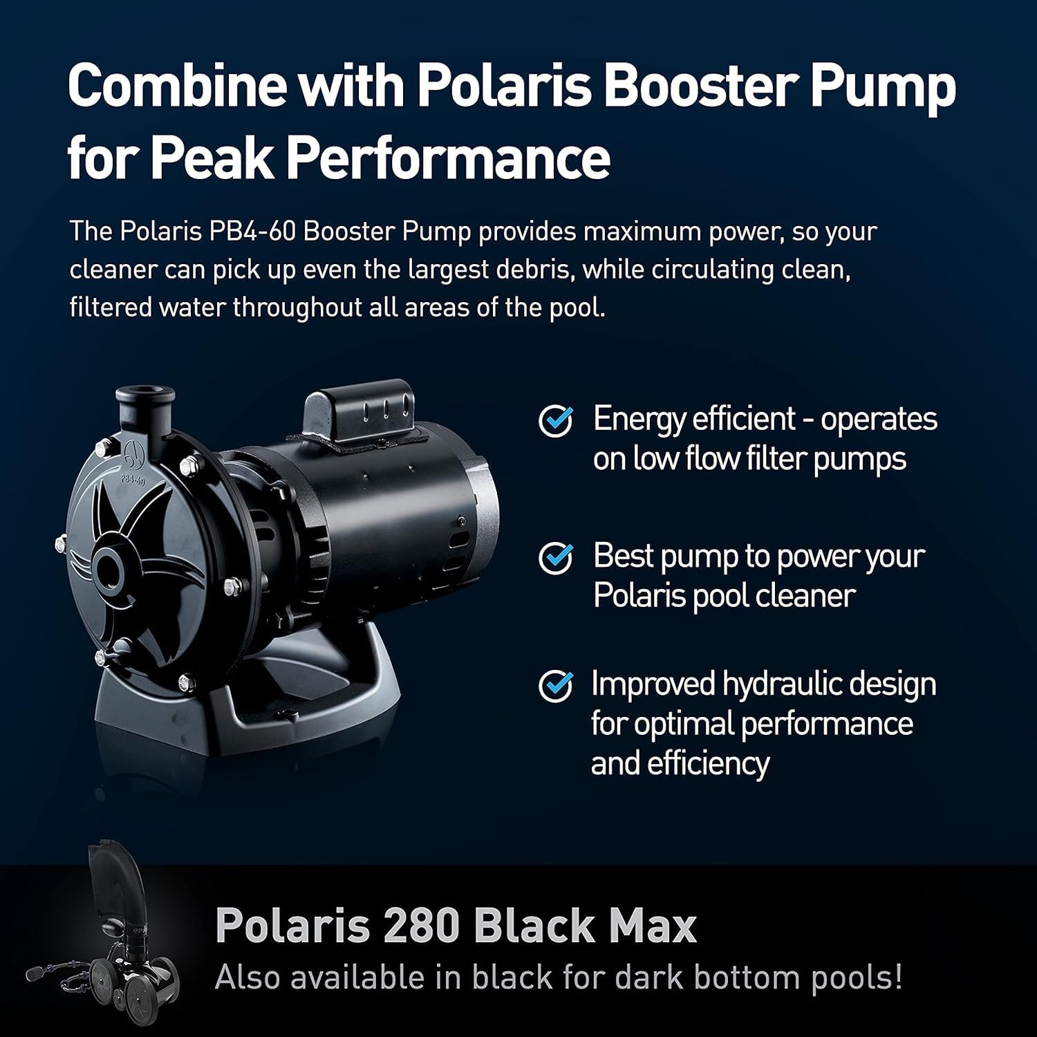 Polaris Vac-Sweep 280 Pressure-Side In-ground Pool Cleaner, Double Venturi Jet Powered, 31ft of Hose with an All Purpose Debris Bag Polaris Vac-Sweep 280 Pressure-Side In-ground Pool Cleaner, Double Venturi Jet Powered, 31ft of Hose with an All Purpose Debris Bag - Image 7