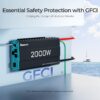 Renogy Inverter P2 2000W Pure Sine Wave Inverter 12V DC to 110V AC Converter, Off-Grid Solar Power Inverters for Vehicles, Truck, RV, Home, with Built-in 5V/2.1A USB / Hardwire Port, Remote Controller Renogy Inverter P2 2000W Pure Sine Wave Inverter 12V DC to 110V AC Converter, Off-Grid Solar Power Inverters for Vehicles, Truck, RV, Home, with Built-in 5V/2.1A USB / Hardwire Port, Remote Controller