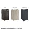 Suncast Outdoor Trash Hideaway, Resin Refuse Container w/Lid, Cyberspace, 30 Gallon Capacity - Stylish Concealed Waste Storage for Patio, Backyard, Deck or Garden, Use 30-33 Gal. Garbage Can Liners Suncast Outdoor Trash Hideaway, Resin Refuse Container w/Lid, Cyberspace, 30 Gallon Capacity - Stylish Concealed Waste Storage for Patio, Backyard, Deck or Garden, Use 30-33 Gal. Garbage Can Liners