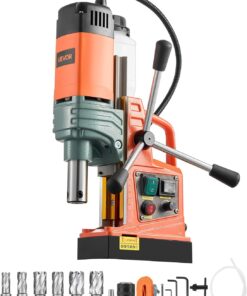 VEVOR 1450W Mag Drill Press, 2" Core Drilling Machine, 2922 lbf Variable Speed Portable Magnetic Drill, Heavy Duty Metal Hole Cutter with 6 Annular Cutters for I-Beam Steel Fabrication & Jobsite
