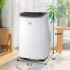 BLACK+DECKER Portable Air Conditioner, 9,000 BTU, BPACT08WT, White | 5,300 BTU SACC for Rooms up to 400 Sq. Ft., 3-in-1 Portable AC, Fan and Dehum with Follow Me Remote Control and Window Kit BLACK+DECKER Portable Air Conditioner, 9,000 BTU, BPACT08WT, White | 5,300 BTU SACC for Rooms up to 400 Sq. Ft., 3-in-1 Portable AC, Fan and Dehum with Follow Me Remote Control and Window Kit