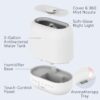 Pure Enrichment HUME Sense Warm & Cool Mist Top-Fill Humidifier, 2-Gal Tank, Up to 4.5 Days, Auto Humidity Sensor, 3 Mist Levels, Night Light, Aromatherapy, Sleep Mode & Auto Shut-Off