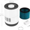 Pure Enrichment MistAire Eva - Mist-Free Evaporative Humidifier with Antibacterial Filter, 2.8-L Tank, 4 Speeds, Large Room Coverage up to 500 sq. ft., Night Light, Auto Shut-Off Timer, No White Dust