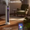 DREO 11L Smart Humidifier 747S Large Room 700 ft², 100H Runtime, 21dB Quiet | Top Fill, 1500+RGB Light, APP & Remote Control, Clean Tank Technology, 12H Timer, Cool Mist Humidifers for Bedroom, White