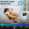 Whynter Portable Air Conditioner 10,000 BTU with Dehumidifier & Cooling Fan for 300 Sq. Ft. Rooms, Includes AC Unit Window Kit, ARC-102CS (7,000 BTU SACC), White