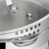 Jamie Oliver by T-fal Cooks Smart 10-Piece Stainless Steel Cookware Set | Stainless steel interior, Thermo-Fusion induction base, Oven safe to 500°F, Dishwasher safe, Heat indicator included