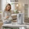 DREO Reverse Osmosis Water Filter Countertop, RO Filtration System, 3:1 Pure to Drain, TDS & Filter Life & 2 Autofill Pitchers, Install-Free, Self-Cleaning Water Purifier, RO Water Filter