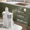 DREO Reverse Osmosis Water Filter Countertop, RO Filtration System, 3:1 Pure to Drain, TDS & Filter Life & Autofill Pitcher, Installation-Free, Self-Cleaning Water Purifier, RO Water Filter
