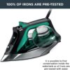 Rowenta Pro Master Stainless Steel Soleplate Steam Iron for Clothes, Anti-Drip Protection, 210 g/min, 400 Microsteam Holes, 1775 Watts Iron Steamer for Clothes, Powerful Steam DW8360