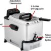 T-fal EZ Clean Deep Fryer with Basket, 3.5L, 1700W, Oil Filtration, Temp Control