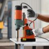 VEVOR 1450W Mag Drill Press, 2" Core Drilling Machine, 2922 lbf Variable Speed Portable Magnetic Drill, Heavy Duty Metal Hole Cutter with 6 Annular Cutters for I-Beam Steel Fabrication & Jobsite