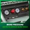 Metabo HPT Air Compressor, THE TANK, 8-Gallon Trolley Air Compressor, 225 PSI, Versatile for Use with Framing, Siding, Finish, or Roofing Nailers, Easy Mobility with Rubber Tires, EC1315S Metabo HPT Air Compressor, THE TANK, 8-Gallon Trolley Air Compressor, 225 PSI, Versatile for Use with Framing, Siding, Finish, or Roofing Nailers, Easy Mobility with Rubber Tires, EC1315S