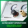 Metabo HPT Quiet Air Compressor, Portable 1 Gallon Oil-Free Air Compressor, Ultra-Quiet Operation at 59 dB, Universal Quick Coupler for Fast Tool Changes, Compact and Lightweight, EC28M