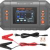 VEVOR Smart Battery Charger, 35-Amp, Lithium LiFePO4 Lead-Acid (AGM/Gel/SLA) Car Battery Charger with LCD Display, Trickle Charger Maintainer Desulfator for Boat Motorcycle Lawn Mower Deep Cycle