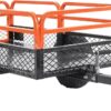 VEVOR ATV UTV Trailer Tow Behind Dump Cart | 1500lbs Capacity, 15 Cubic Feet, Heavy Duty, For Lawn Mower Tractor, Yard Garden Use