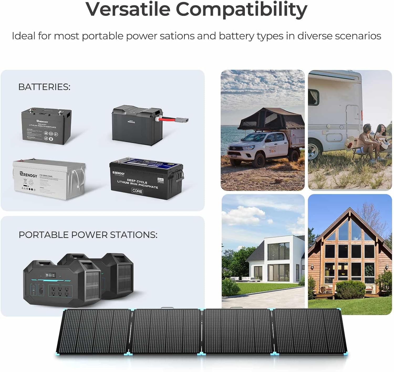 Renogy 400W Portable Solar Panel Suitcase, 23% High Efficiency Foldable Solar Charger for Power Station, Durable for Decades, with Sturdy Kickstands, IP67 Waterproof for RV Camping Off-Grid Blackouts Renogy 400W Portable Solar Panel Suitcase, 23% High Efficiency Foldable Solar Charger for Power Station, Durable for Decades, with Sturdy Kickstands, IP67 Waterproof for RV Camping Off-Grid Blackouts - Image 7