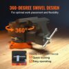 VEVOR Bench Vise, 6-inch Jaw Width 5.9-inch Jaw Opening, 360-Degree Swivel Locking Base Multipurpose Vise w/Anvil, Heavy Duty Ductile Iron Workbench Vise w/Bolts & Nuts, for Drilling, Pipe Cutting | 360-Degree Swivel Locking Base, Heavy Duty Ductile Iron, w/ Anvil & Bolts & Nuts, Multipurpose Workbench Vise